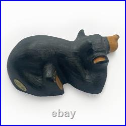 Big Sky Carvers Fleming Retired Bear Solid Wood Western Pine Carved Chilling