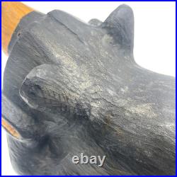 Big Sky Carvers Fleming Retired Bear Solid Wood Western Pine Carved Chilling