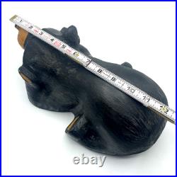 Big Sky Carvers Fleming Retired Bear Solid Wood Western Pine Carved Chilling