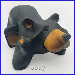 Big Sky Carvers Fleming Retired Bear Solid Wood Western Pine Carved Chilling