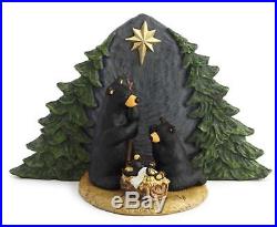 Big Sky Carvers Forest Nativity Bear Family Figurine New