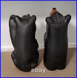 Big Sky Carvers Hand Finished Wood Carved 11 Tall Bear Pair by Jeff Fleming