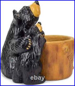 Big Sky Carvers Honey Bears Grand Figurine 12 x 9 Black Resin Bear Home Deco Big Sky Carvers Honey Bears Grand Figurine 12 x 9 Black Resin Bear Home Deco