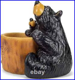 Big Sky Carvers Honey Bears Grand Figurine 12 x 9 Black Resin Bear Home Deco Big Sky Carvers Honey Bears Grand Figurine 12 x 9 Black Resin Bear Home Deco