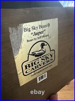 Big Sky Carvers JASPER bear Jeff Fleming Coat rack 4 hook Wall Hanger 27x11x5