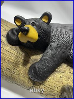 Big Sky Carvers JASPER bear Jeff Fleming Coat rack 4 hook Wall Hanger 27x11x5 Big Sky Carvers JASPER bear Jeff Fleming Coat rack 4 hook Wall Hanger 27x11x5