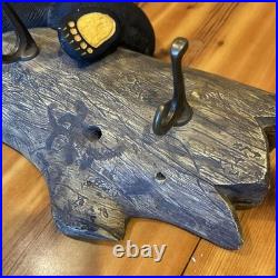 Big Sky Carvers JASPER bear Jeff Fleming coat rack 4 hook lodge cabin towel hat