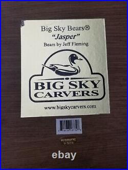 Big Sky Carvers JASPER bear Jeff Fleming coat rack 4 hook lodge cabin towel hat