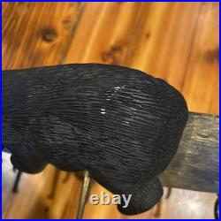 Big Sky Carvers JASPER bear Jeff Fleming coat rack 4 hook lodge cabin towel hat