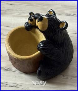 Big Sky Carvers J. Fleming Retired Bearfoots Bear Grand Honey Pot (plant/candy)