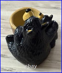 Big Sky Carvers J. Fleming Retired Bearfoots Bear Grand Honey Pot (plant/candy)