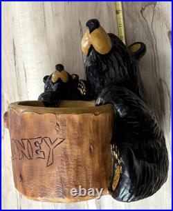 Big Sky Carvers J. Fleming Retired Bearfoots Bear Grand Honey Pot (plant/candy)
