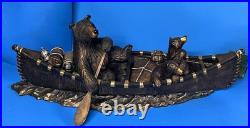 Big Sky Carvers J. M. Fleming The Canoe Trip Bears In Canoe 24