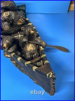 Big Sky Carvers J. M. Fleming The Canoe Trip Bears In Canoe 24