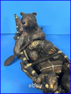 Big Sky Carvers J. M. Fleming The Canoe Trip Bears In Canoe 24