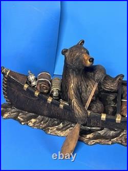 Big Sky Carvers J. M. Fleming The Canoe Trip Bears In Canoe 24