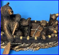 Big Sky Carvers J. M. Fleming The Canoe Trip Bears In Canoe 24