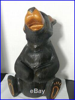 Big Sky Carvers Jeff Fleming 14 and 5 lbs. Beautifully carved Wood Bear BSC