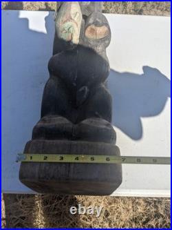 Big Sky Carvers Jeff Fleming 32.5 Standing Bear withFish SEE PHOTOS