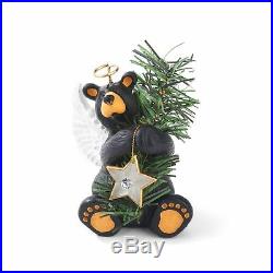 Big Sky Carvers Jeff Fleming Angel Bear Star Christmas Tree Topper Figurine