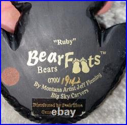 Big Sky Carvers Jeff Fleming BEARFOOTS Black Bear withCub & Family