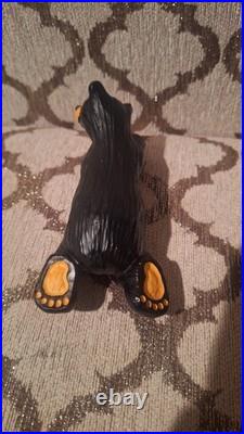 Big Sky Carvers Jeff Fleming Bear Foots Hanging On A Ledge Bear Figurine Shelf
