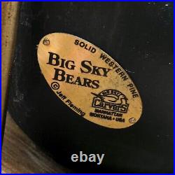 Big Sky Carvers Jeff Fleming Bearfoots Bear Large Carved Wood Table Lamp 26