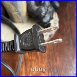 Big Sky Carvers Jeff Fleming Bearfoots Black Bear & Cubs Reading Table Lamp