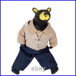 Big Sky Carvers Jeff Fleming Bearfoots Black Bear Sculpture Cabin Decoration