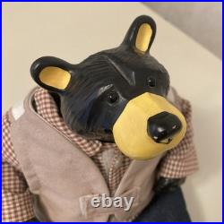 Big Sky Carvers Jeff Fleming Bearfoots Black Bear Sculpture Cabin Decoration