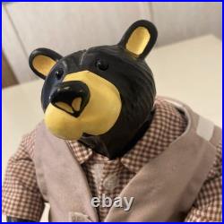 Big Sky Carvers Jeff Fleming Bearfoots Black Bear Sculpture Cabin Decoration