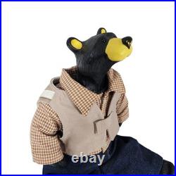 Big Sky Carvers Jeff Fleming Bearfoots Black Bear Sculpture Cabin Decoration
