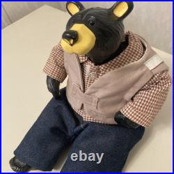 Big Sky Carvers Jeff Fleming Bearfoots Black Bear Sculpture Cabin Decoration