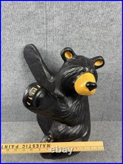 Big Sky Carvers Jeff Fleming Bearfoots Climbing Bear Wall Art Statue