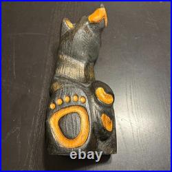 Big Sky Carvers Jeff Fleming Bearfoots'Jeffrey' Bear Pine Wood Carved