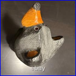 Big Sky Carvers Jeff Fleming Bearfoots'Jeffrey' Bear Pine Wood Carved