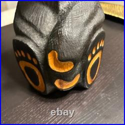 Big Sky Carvers Jeff Fleming Bearfoots'Jeffrey' Bear Pine Wood Carved