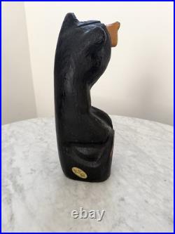Big Sky Carvers Jeff Fleming Bearfoots'Jeffrey' Bear Pine Wood Carved Tagged