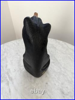 Big Sky Carvers Jeff Fleming Bearfoots'Jeffrey' Bear Pine Wood Carved Tagged