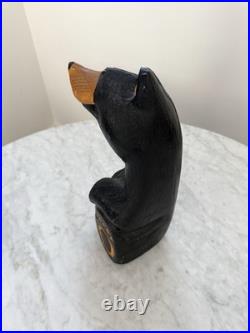 Big Sky Carvers Jeff Fleming Bearfoots'Jeffrey' Bear Pine Wood Carved Tagged