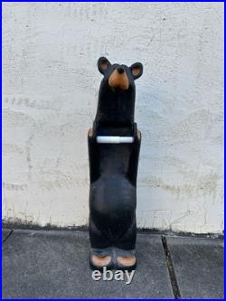 Big Sky Carvers Jeff Fleming Bearfoots John Wood Black Bear Toilet Paper Holder