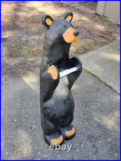 Big Sky Carvers Jeff Fleming Bearfoots John Wood Black Bear Toilet Paper Holder