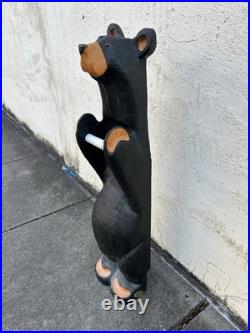 Big Sky Carvers Jeff Fleming Bearfoots John Wood Black Bear Toilet Paper Holder