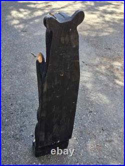 Big Sky Carvers Jeff Fleming Bearfoots John Wood Black Bear Toilet Paper Holder