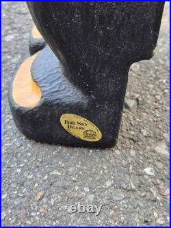 Big Sky Carvers Jeff Fleming Bearfoots John Wood Black Bear Toilet Paper Holder