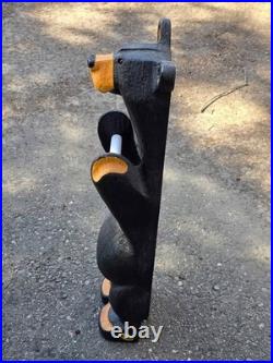 Big Sky Carvers Jeff Fleming Bearfoots John Wood Black Bear Toilet Paper Holder