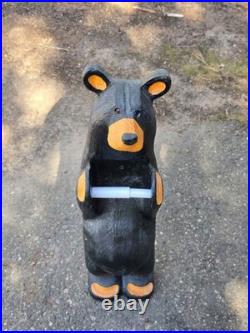 Big Sky Carvers Jeff Fleming Bearfoots John Wood Black Bear Toilet Paper Holder