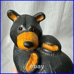 Big Sky Carvers Jeff Fleming Bearfoots Logan Pine Wood Carved Black Bear Big Sky Carvers Jeff Fleming Bearfoots Logan Pine Wood Carved Black Bear