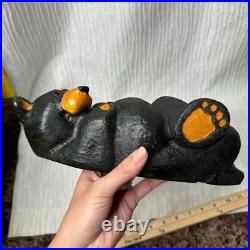 Big Sky Carvers Jeff Fleming Bearfoots Logan Pine Wood Carved Black Bear