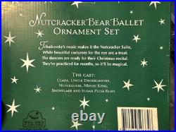 Big Sky Carvers Jeff Fleming Bearfoots Nutcracker Bear Ornaments, 6pc Christmas